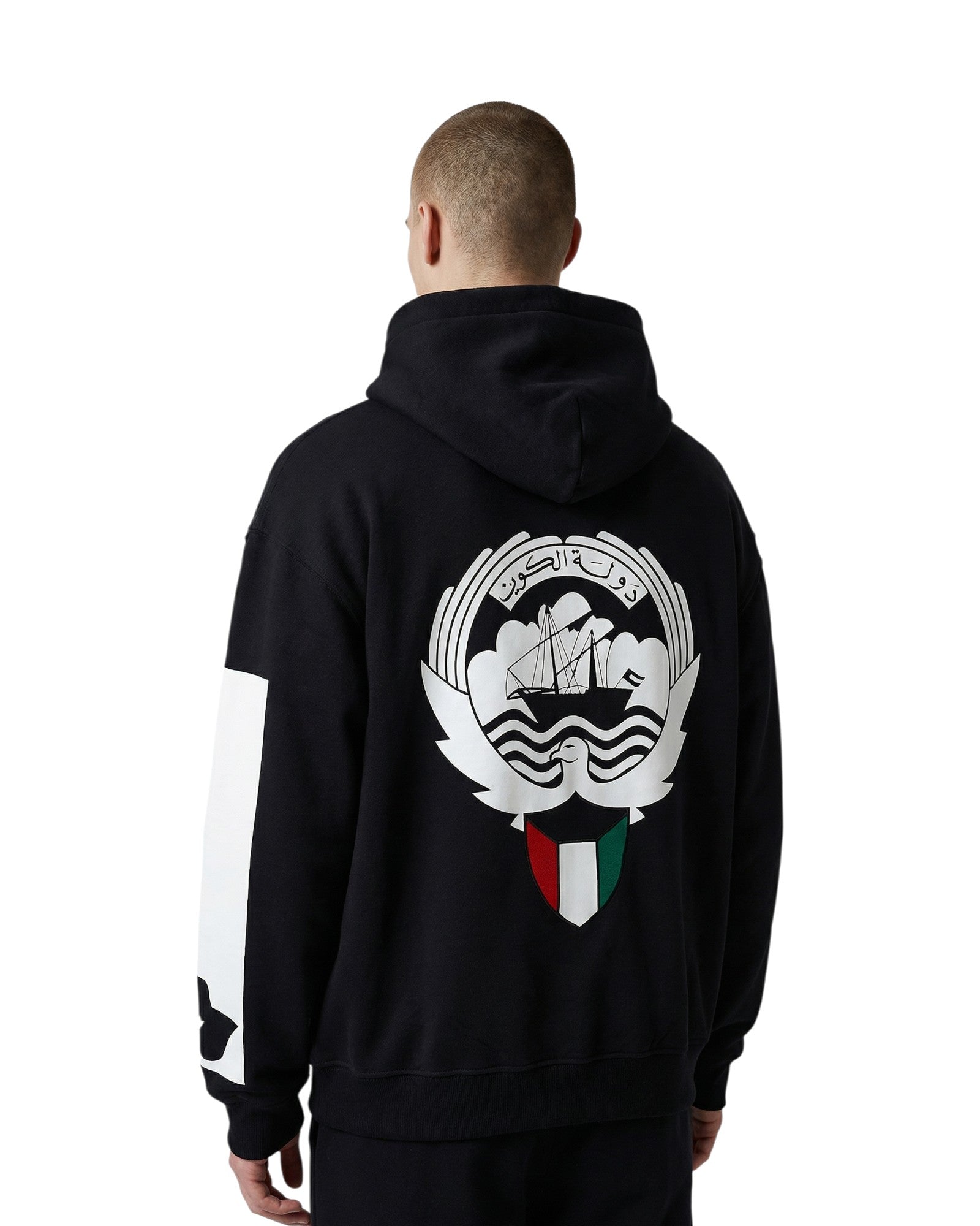 Kuwait Emblem Oversized Drop Shoulder هودي شعار دولة الكويت