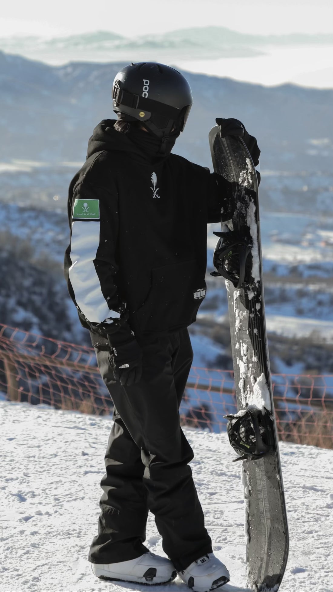 Saudi  Emblem Oversized Drop Shoulder Hoodie