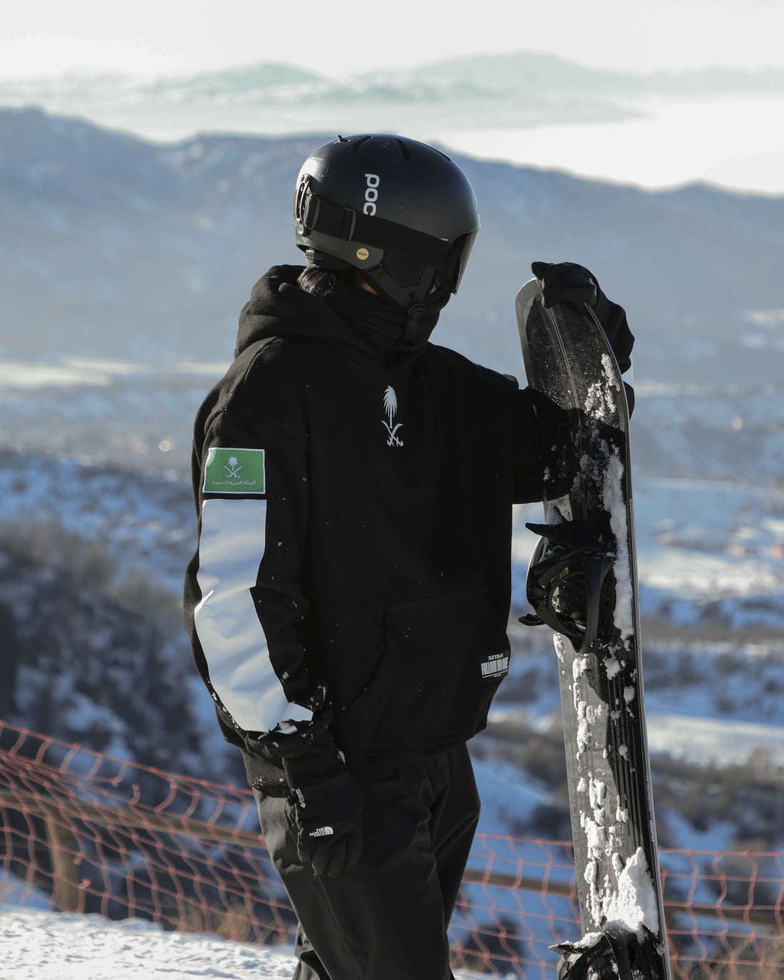 Saudi Emblem Oversized Drop Shoulder Hoodie