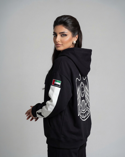 UAE National Emblem Oversized Drop Shoulder Hoodie