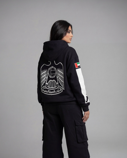 UAE National Emblem Oversized Drop Shoulder Hoodie