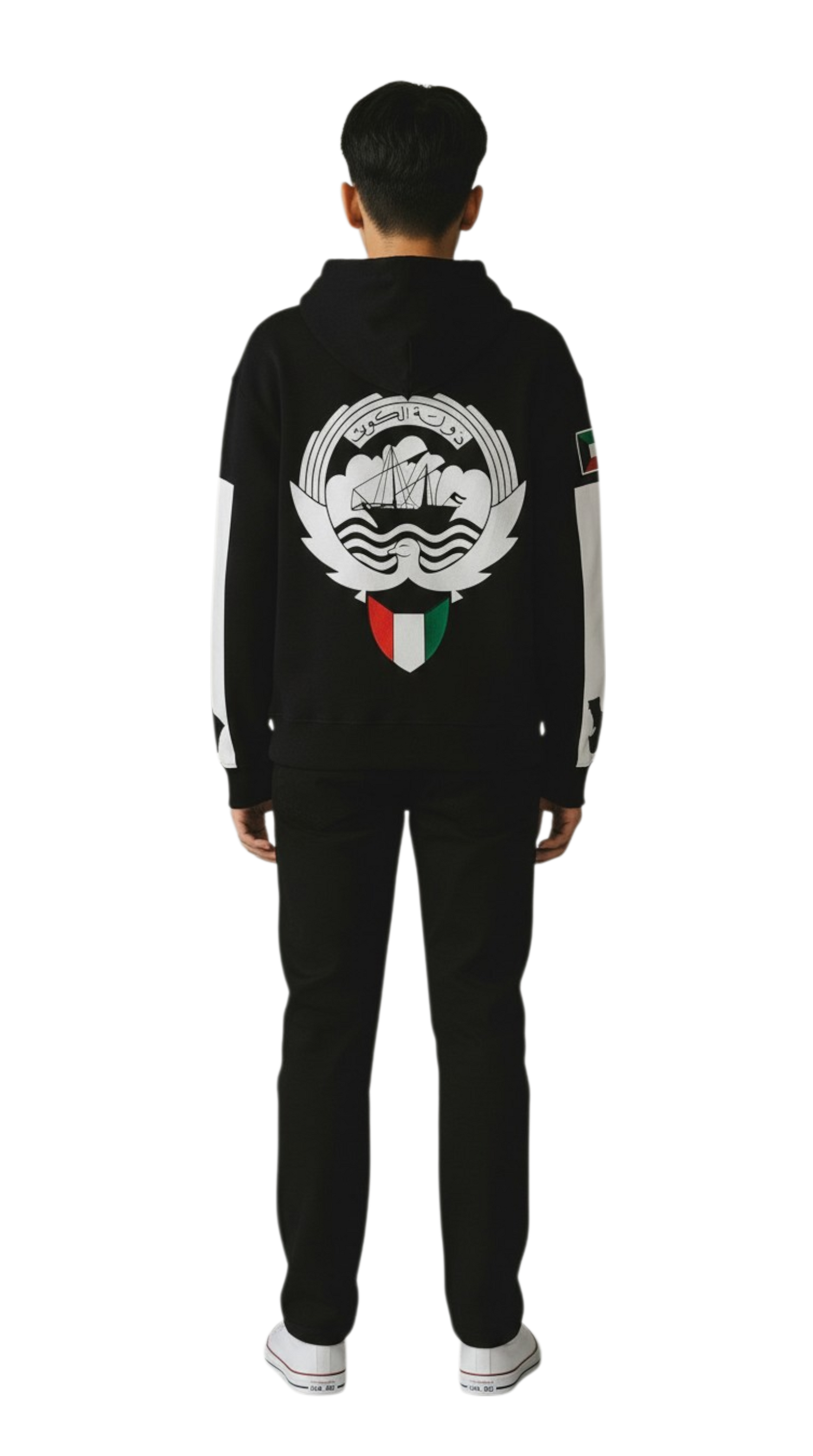 Kuwait Emblem Oversized Drop Shoulder هودي شعار دولة الكويت