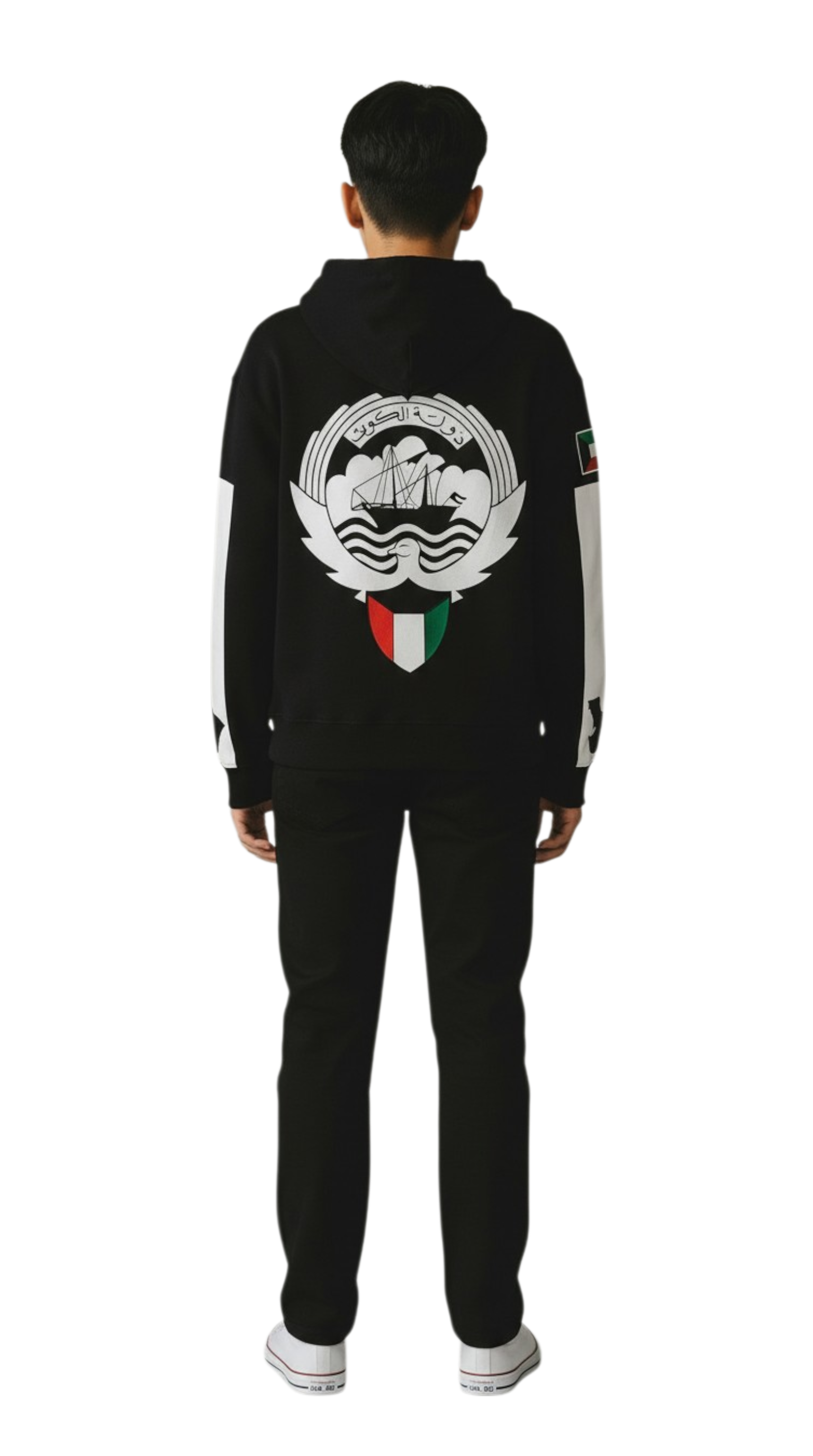 Kuwait Emblem Oversized Drop Shoulder هودي شعار دولة الكويت