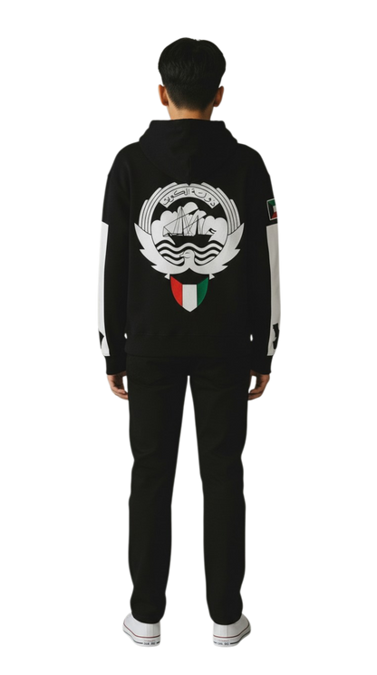 Kuwait Emblem Oversized Drop Shoulder هودي شعار دولة الكويت
